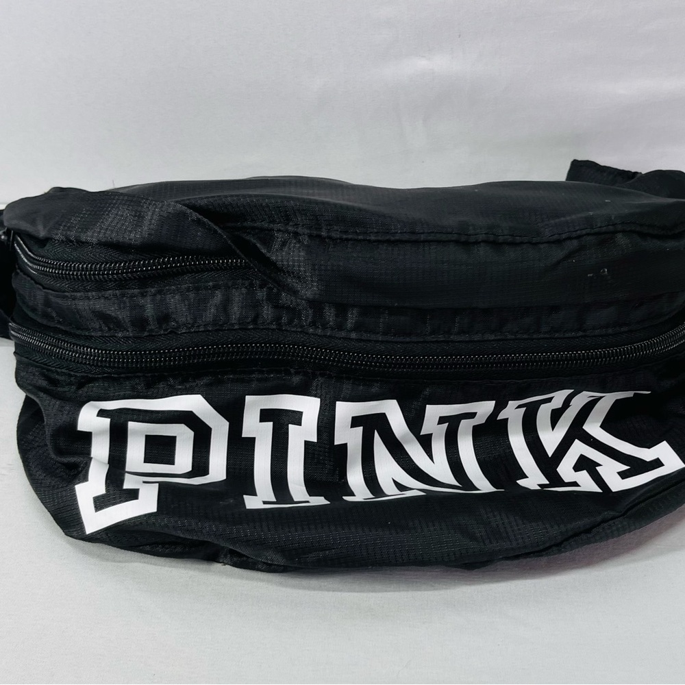 Victoria's Secret PINK Convertible Backpack Fanny Pack Black & White